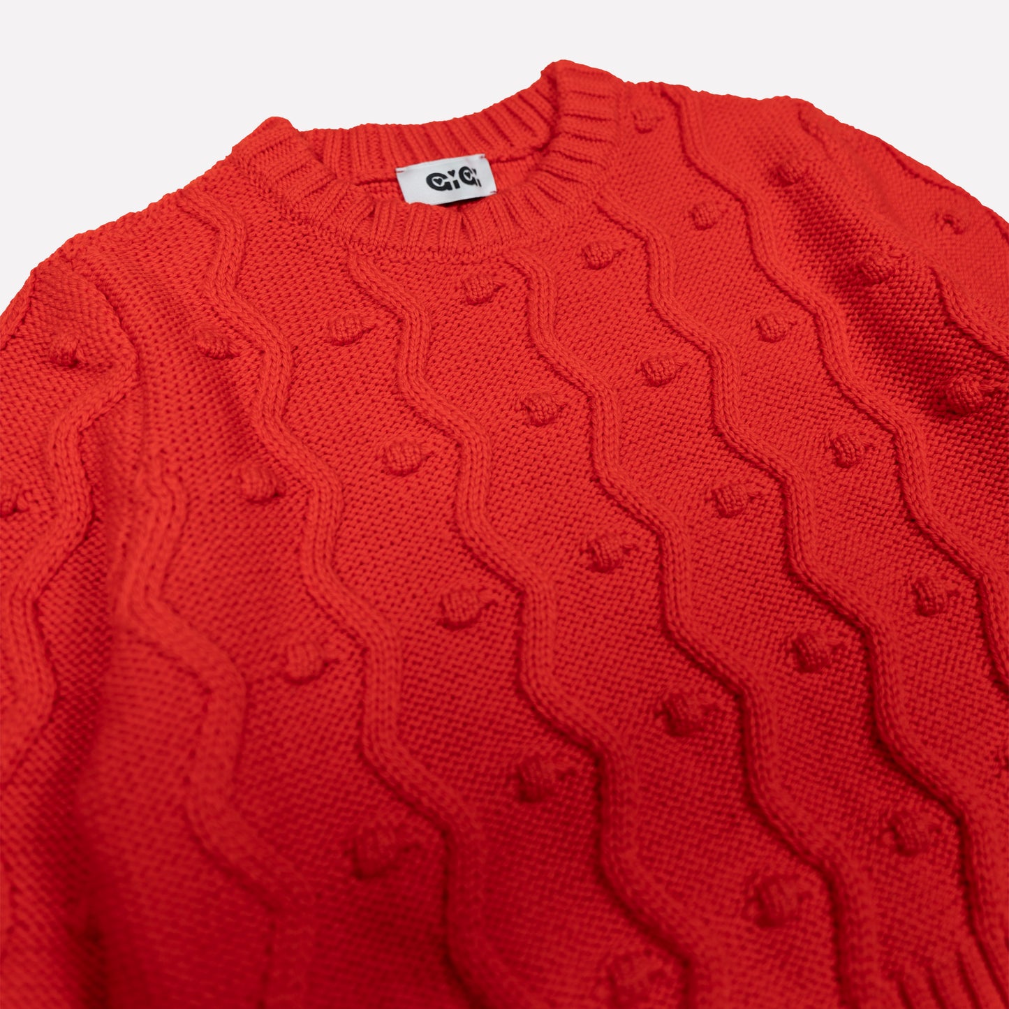 Bubble Sweater in Red
