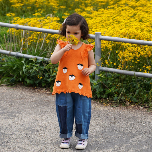 Strawberry Cotton Top Mini in Orange