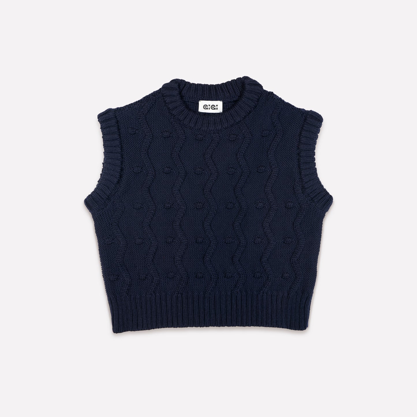 Bubble Vest in Navy