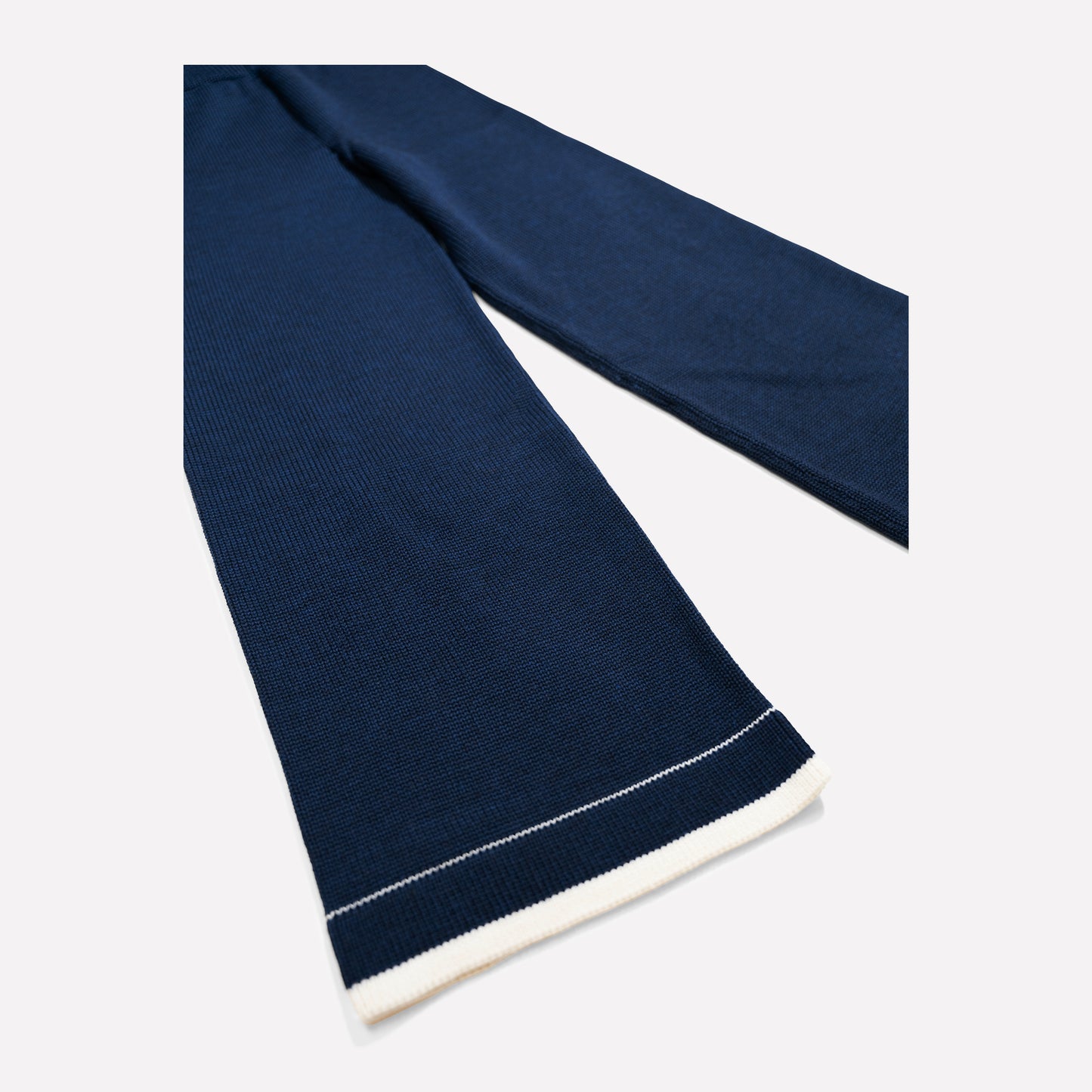 Lara Knit Pants in Navy & Ivory