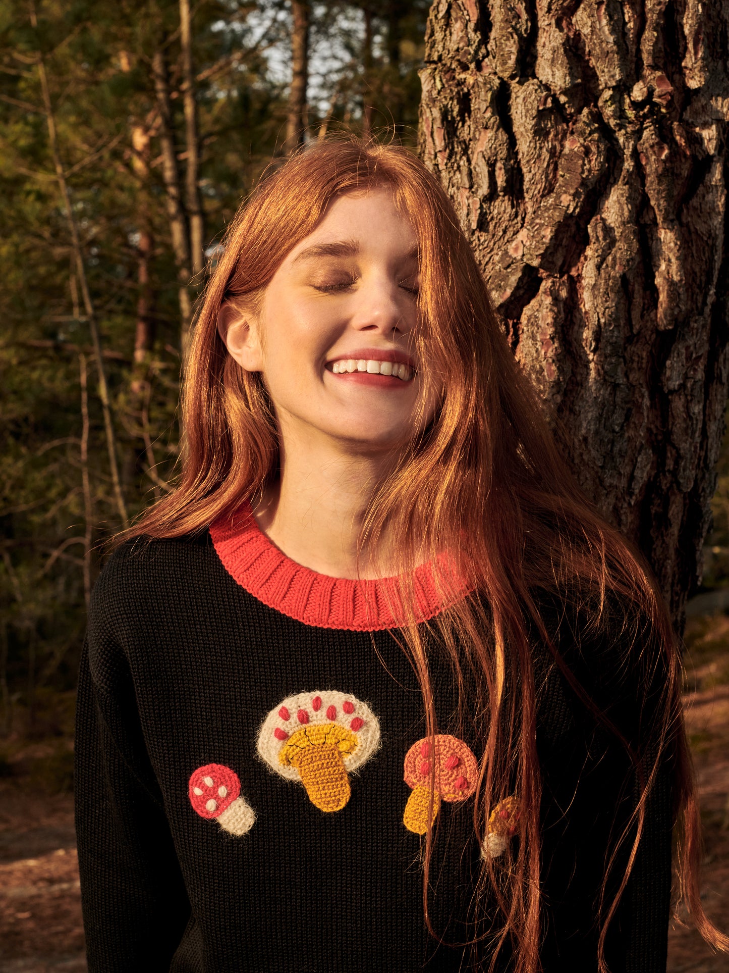 Mushroom Sweater in Black