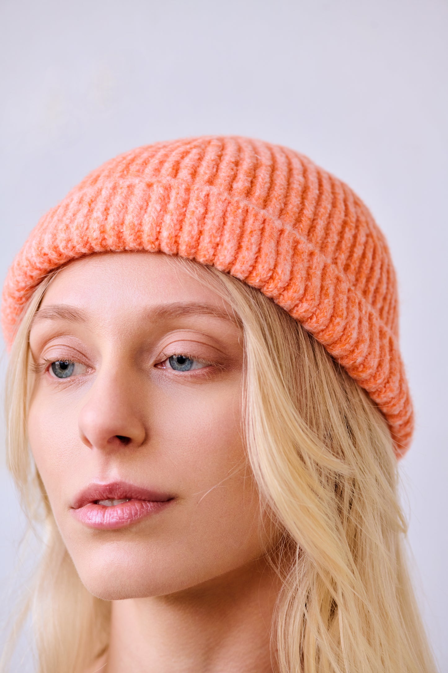 Tiny Beannie in Tangerine