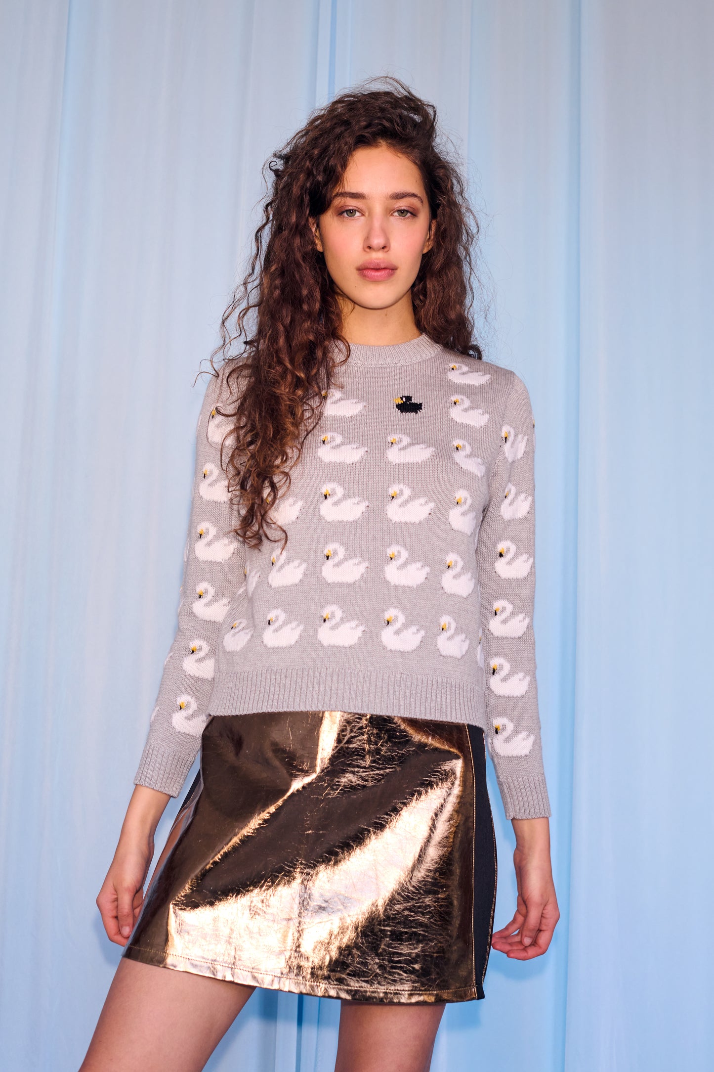 Ugly Duckling Sweater in Light Grey