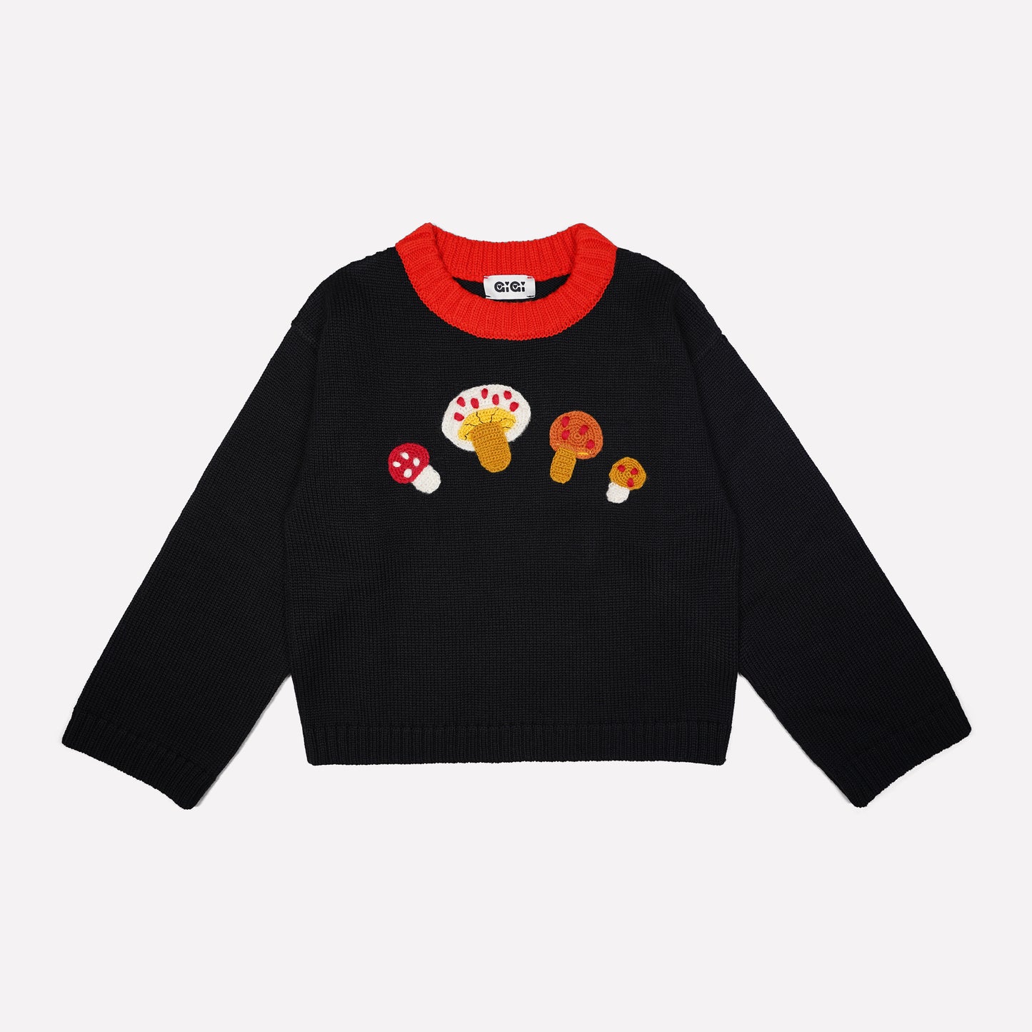 Mushroom Sweater in Black
