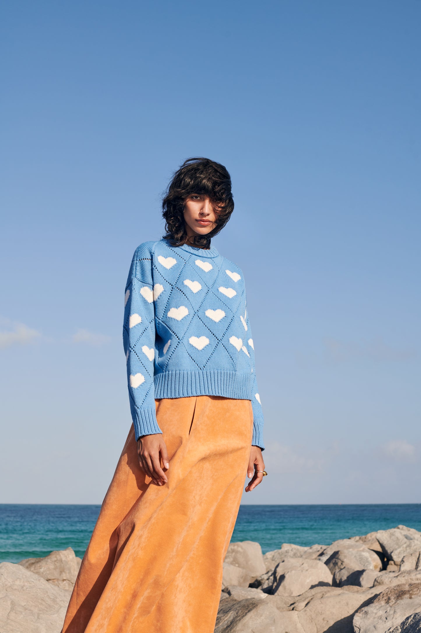 Love Sweater in Sky Blue