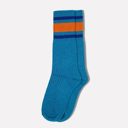 Striped Socks in Sky Blue