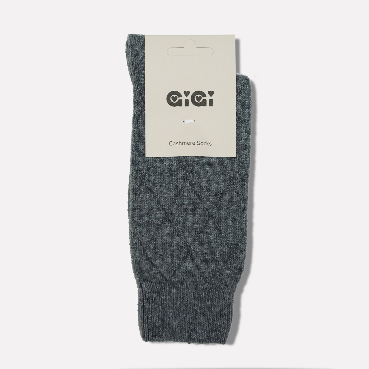 Quilted Socks in Grey