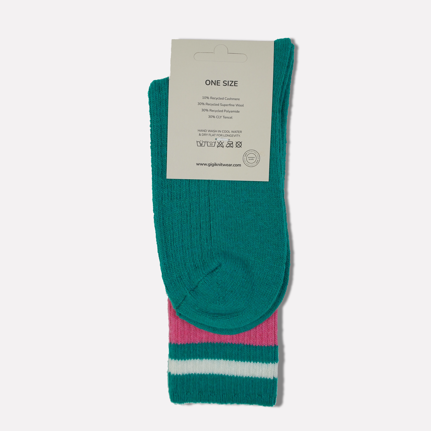 Striped Socks in Green