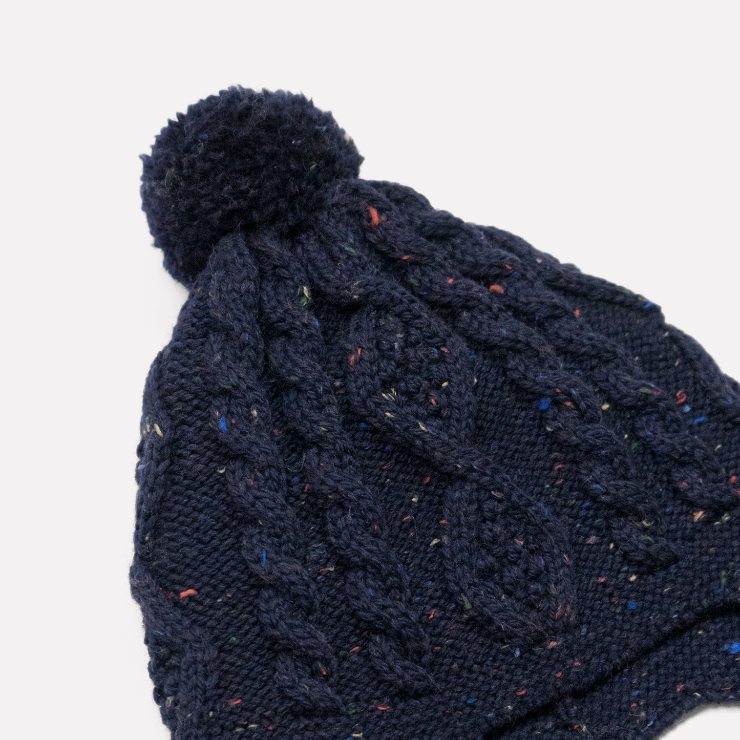 Cable Hat in Navy