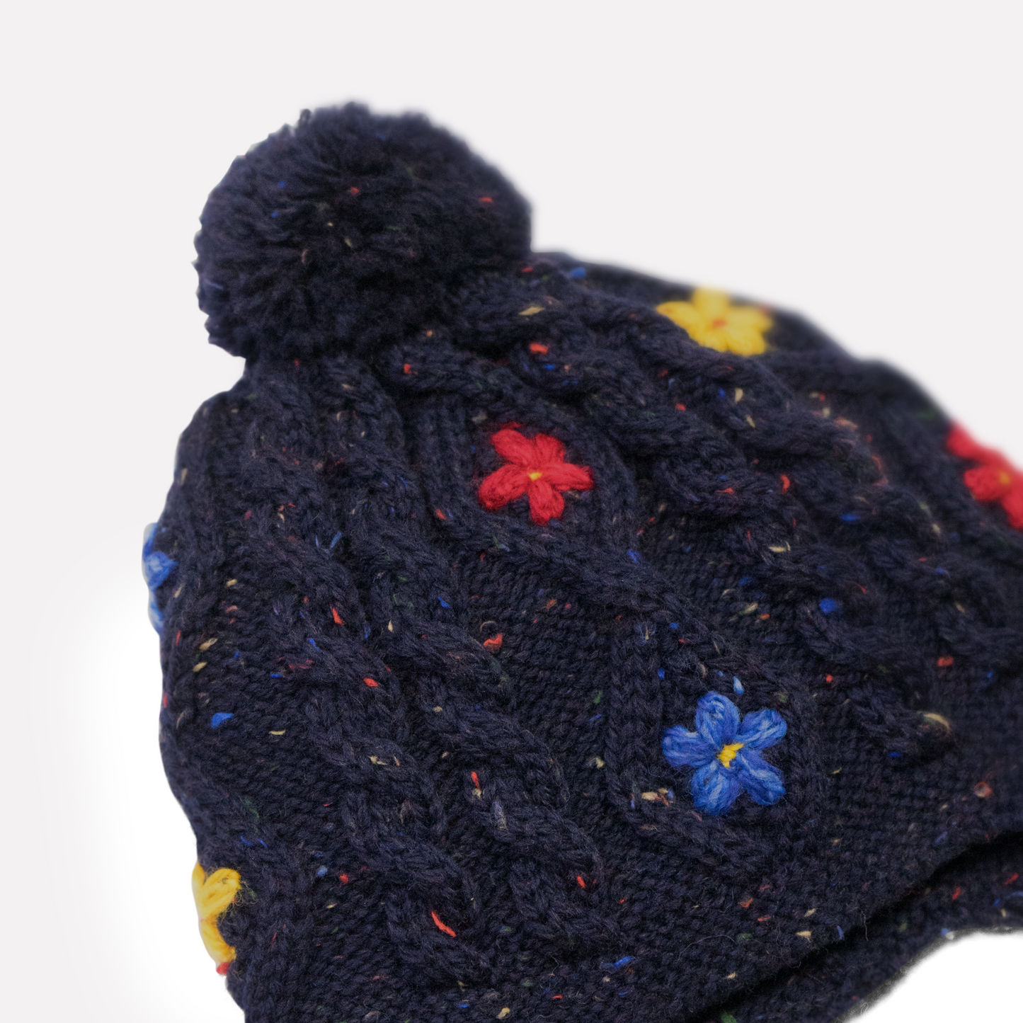 Wild Flower Hat in Navy