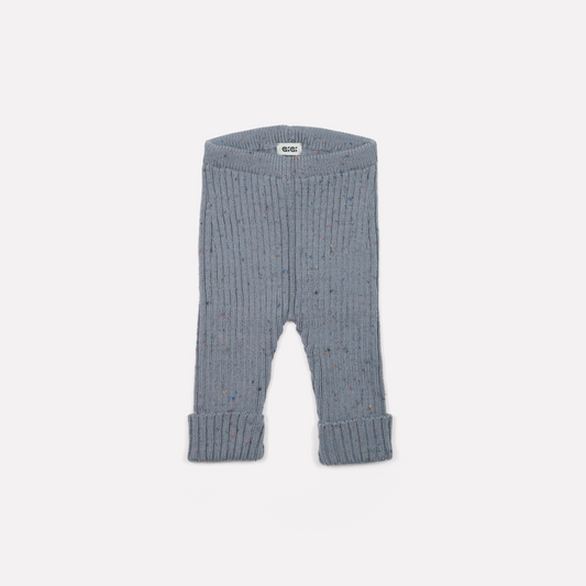 Knit Leggings in Denim Blue