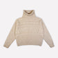 Cable Sweater in Beige Marl