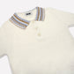 Crochet Polo Top in Ivory