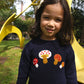 Mushroom Sweater Mini in Navy Multi