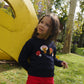 Mushroom Sweater Mini in Navy Multi