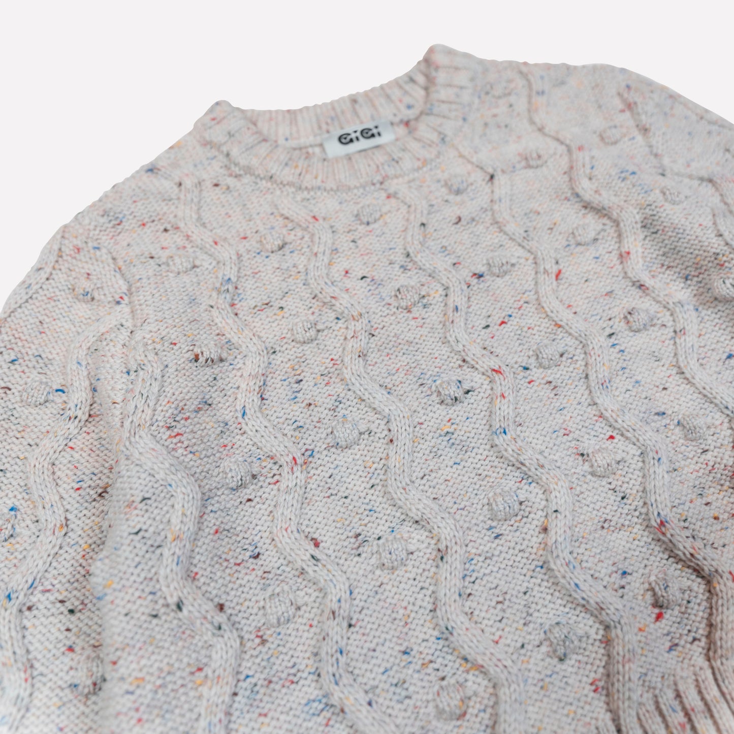 Bubble Sweater in Natural Speckle