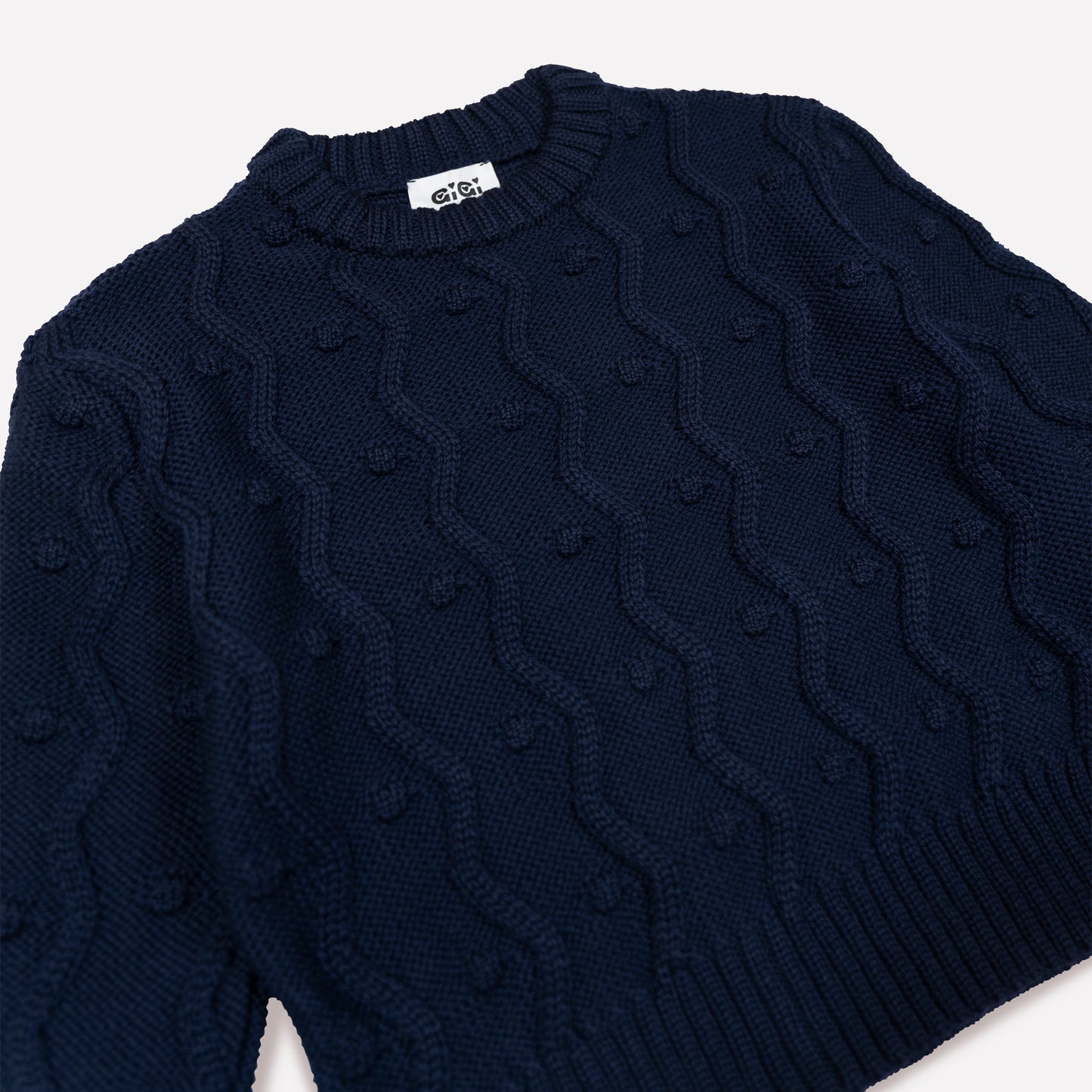 Bubble Sweater in Navy