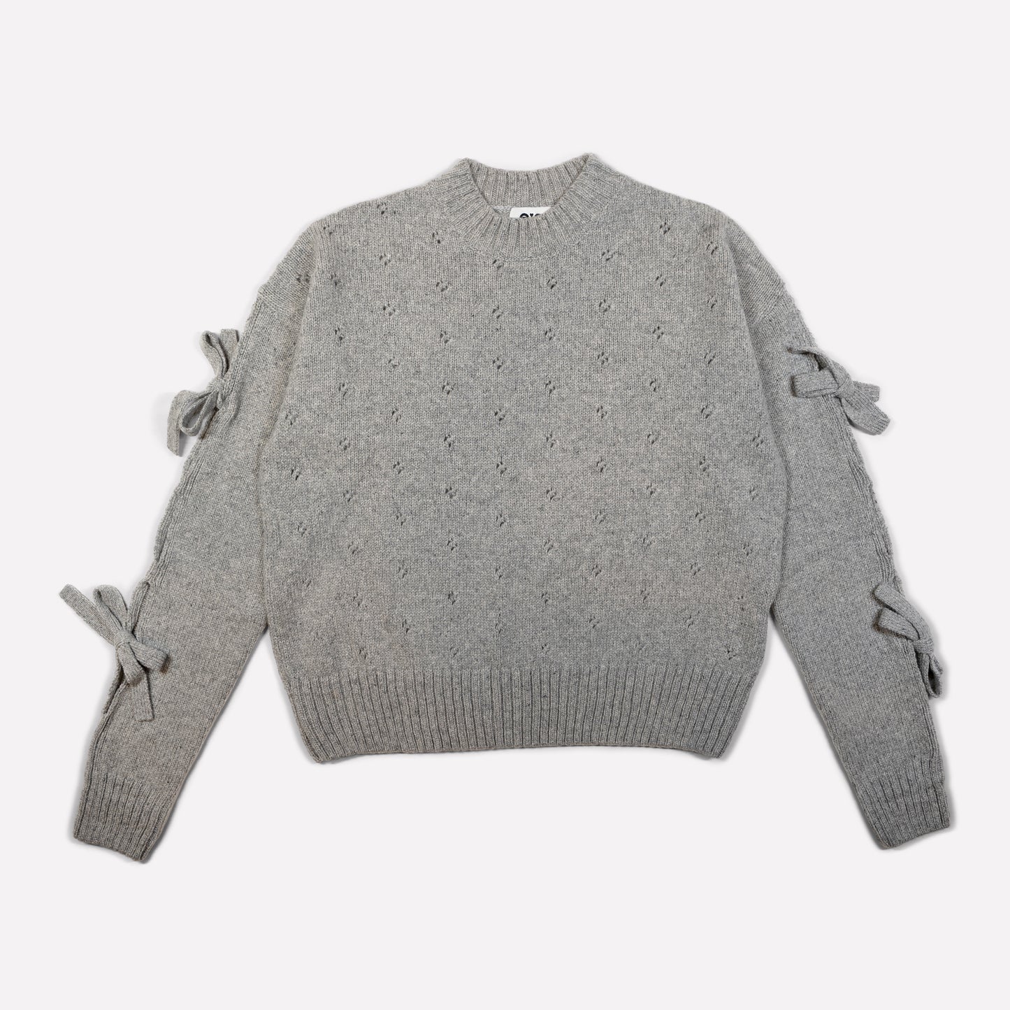 Bow Sweater in Grey