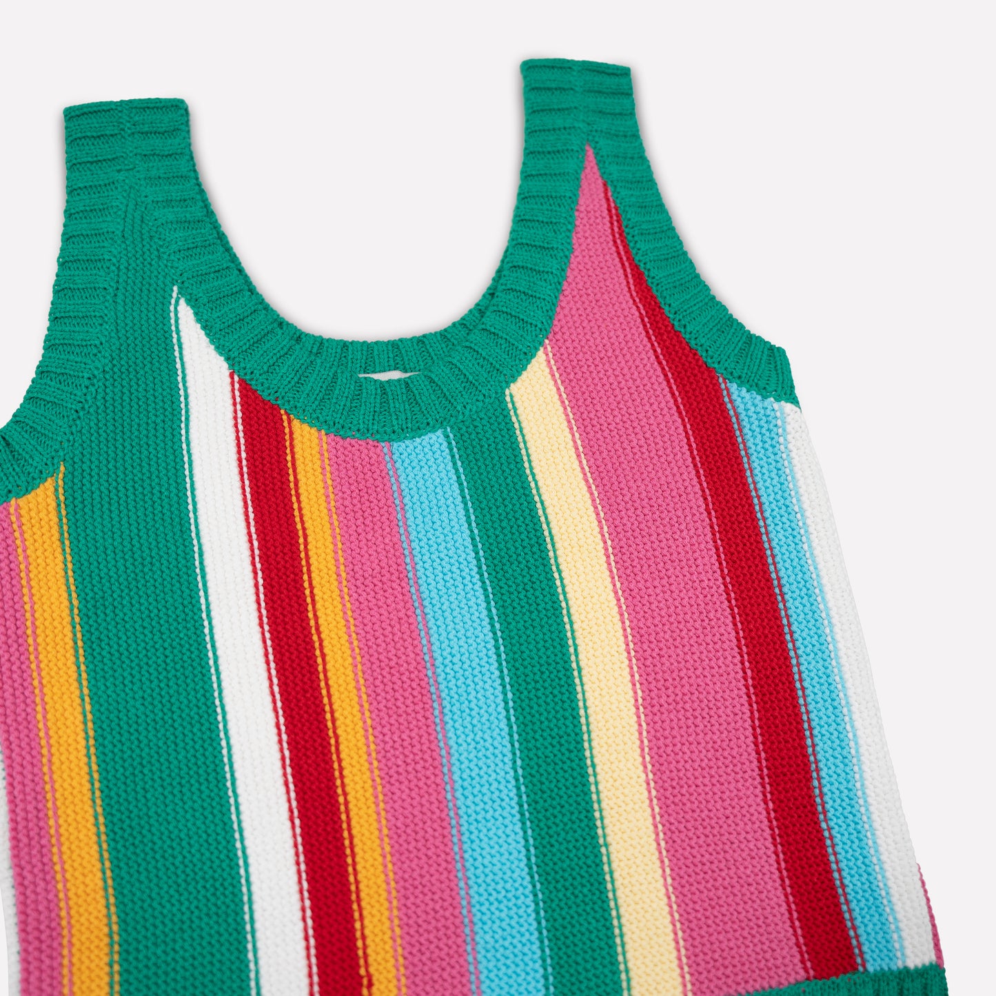 Vertical Stripe Tank Top In Multicolor