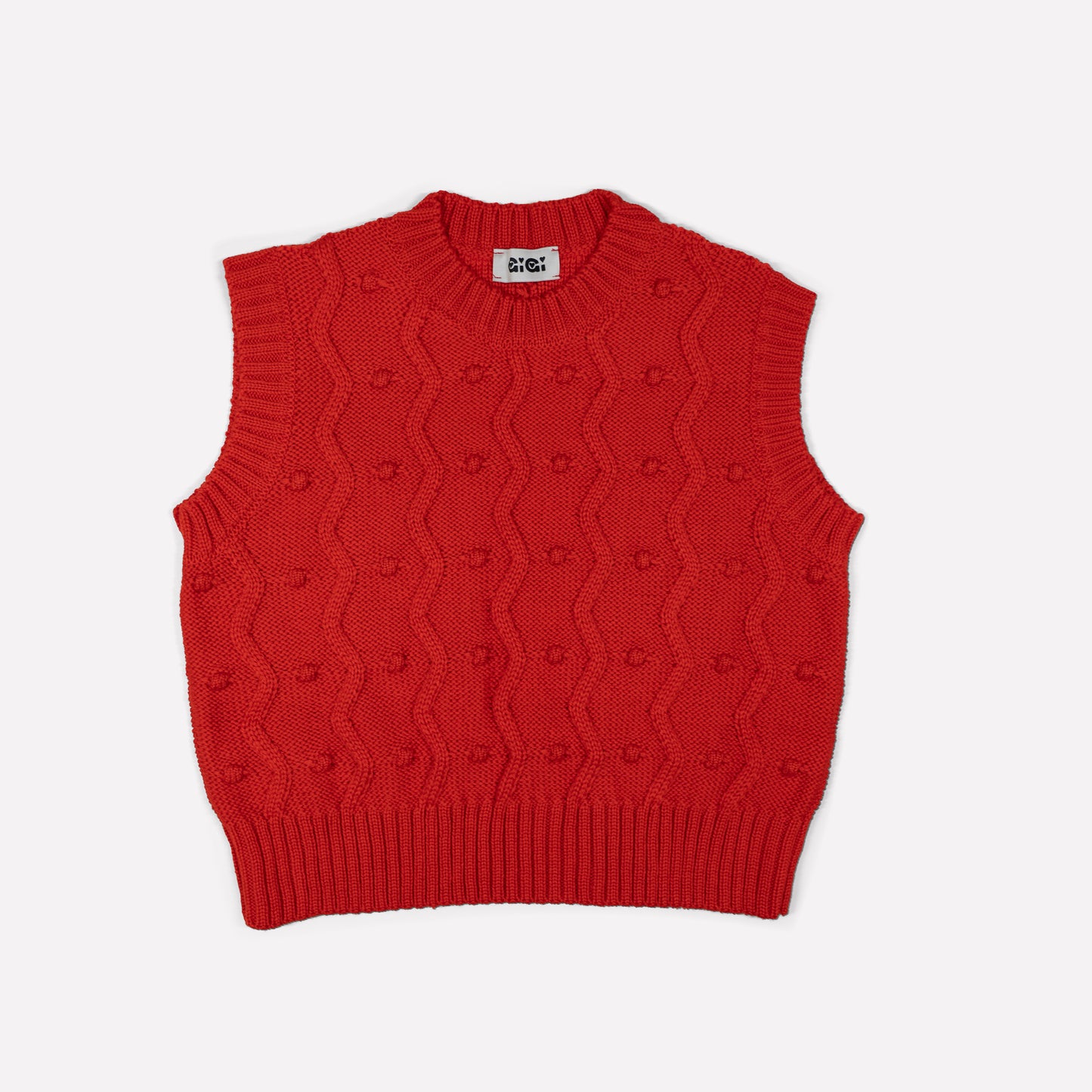 Bubble Vest in Red