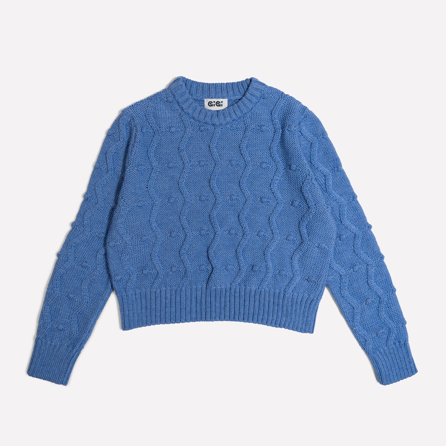 Bubble Sweater in Blue Marl