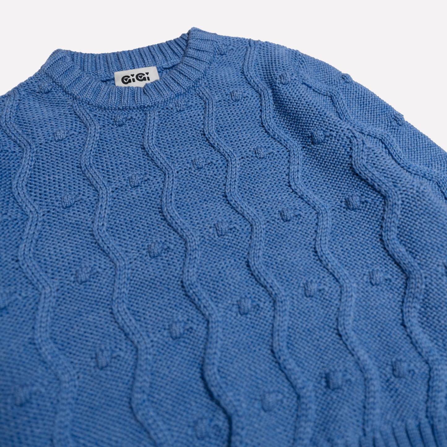 Bubble Sweater in Blue Marl