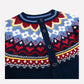 Hilda Faire Isle Cardigan in Navy Multi