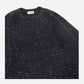Adam Fisherman Sweater in Navy Speckle
