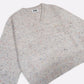 Jane V-neck Sweater in Natural Speckle