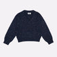 Jane V-neck Sweater in Navy Speckle
