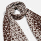 Gallop Jacquard Scarf in Brown