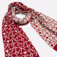 Gallop Jacquard Scarf in Red