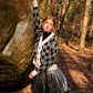 Flower Chain Cardi in Black & White
