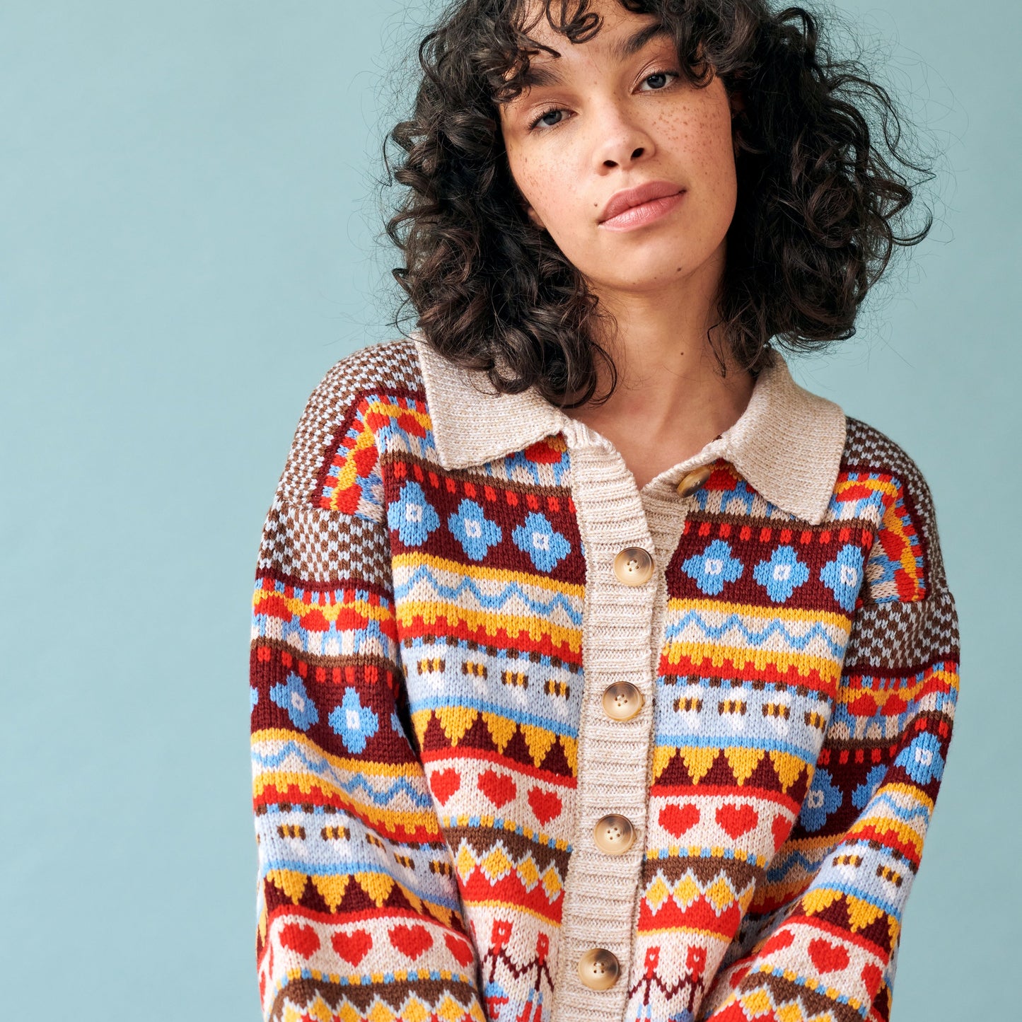 Bee Garden Cardigan in Multicolor