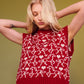 Gallop Jaquard Vest in Red
