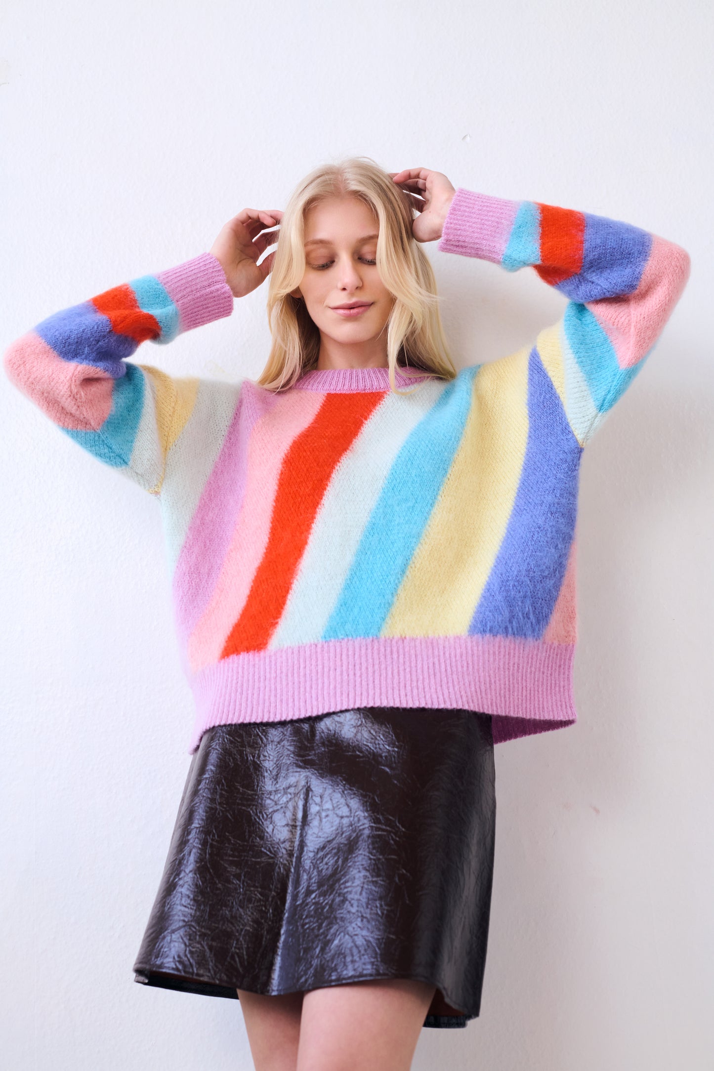 Chrome Stripe Sweater in Multicolor