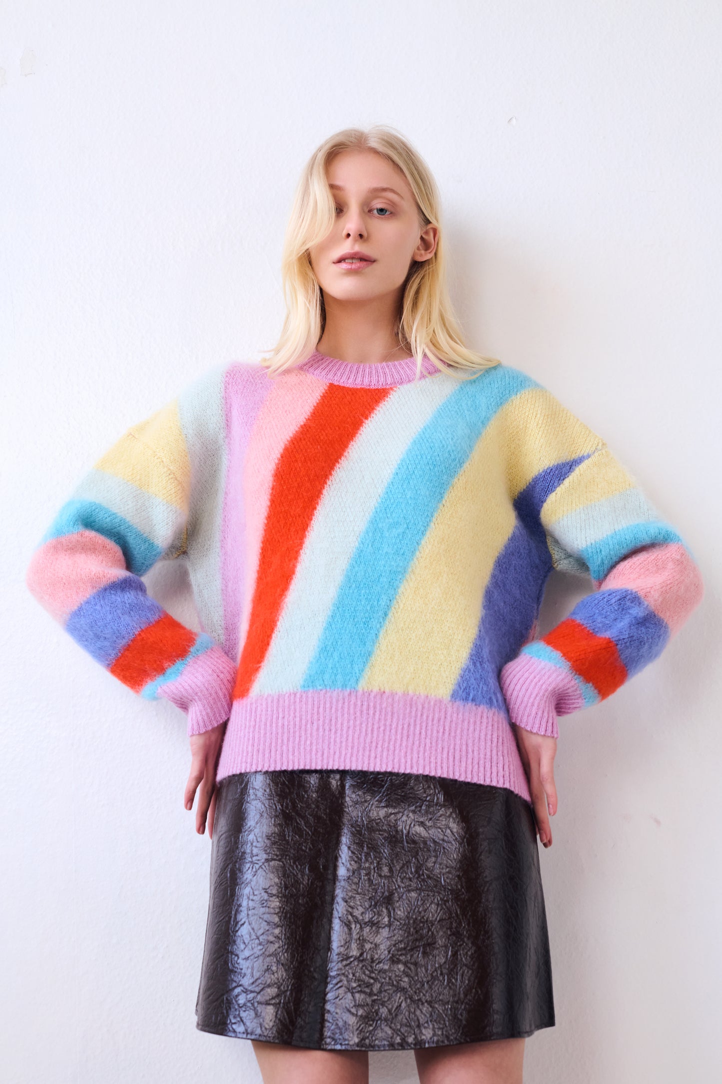 Chrome Stripe Sweater in Multicolor