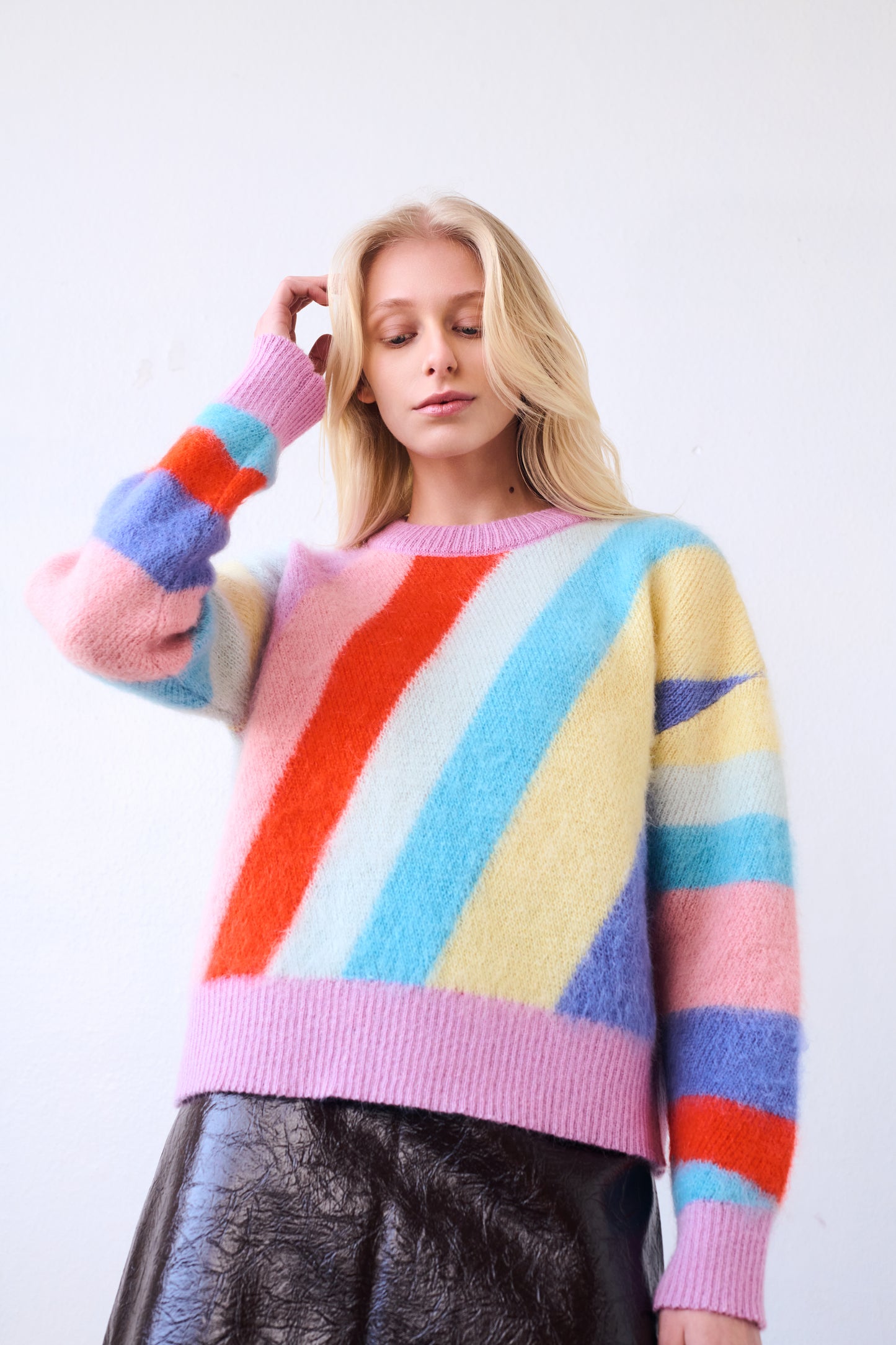 Chrome Stripe Sweater in Multicolor