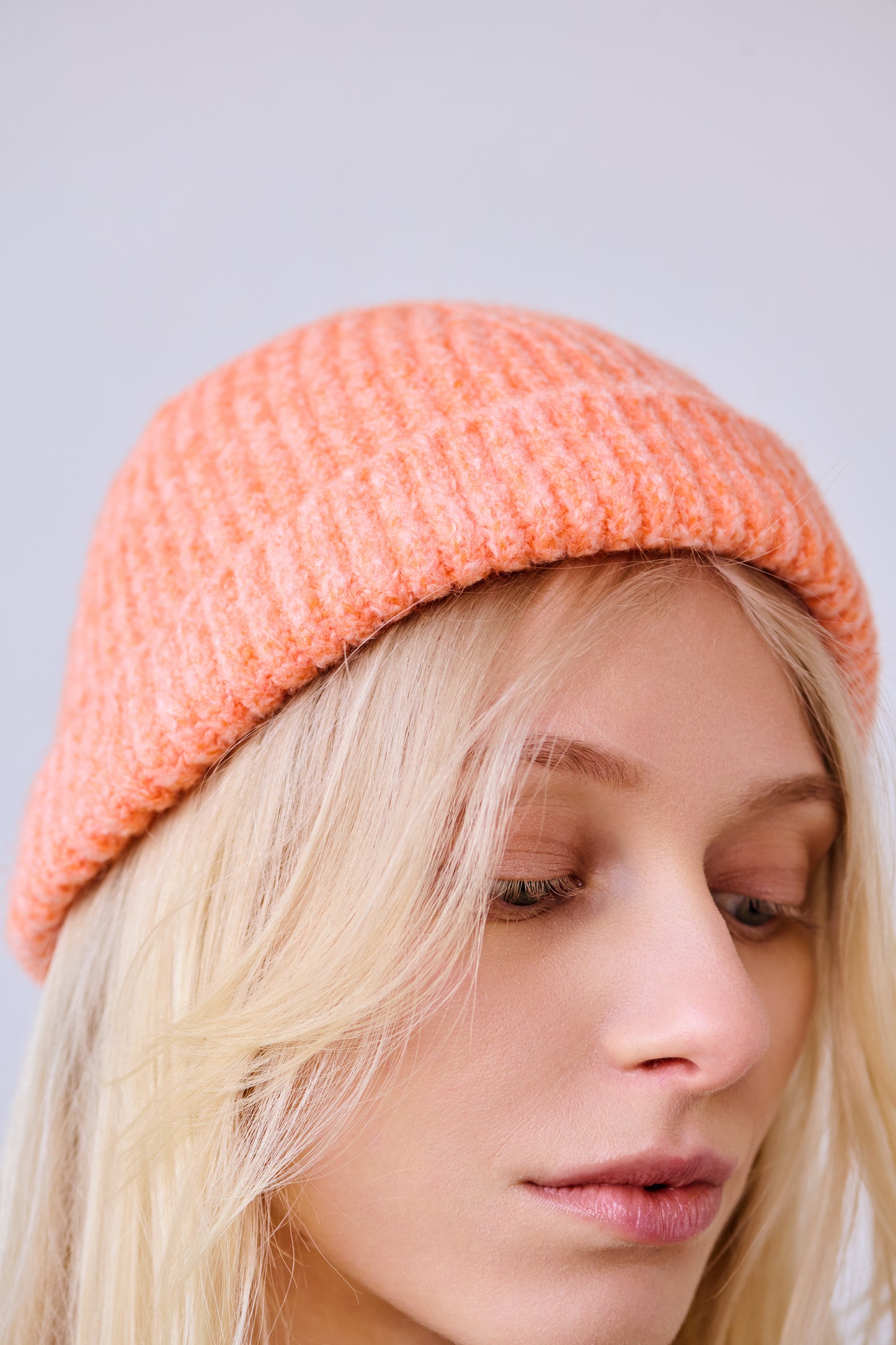 Tiny Beannie in Tangerine