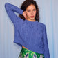 Bubble Sweater in Blue Marl