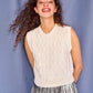 Bubble Vest in Ivory