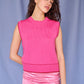 Lara Vest in Pink & Red