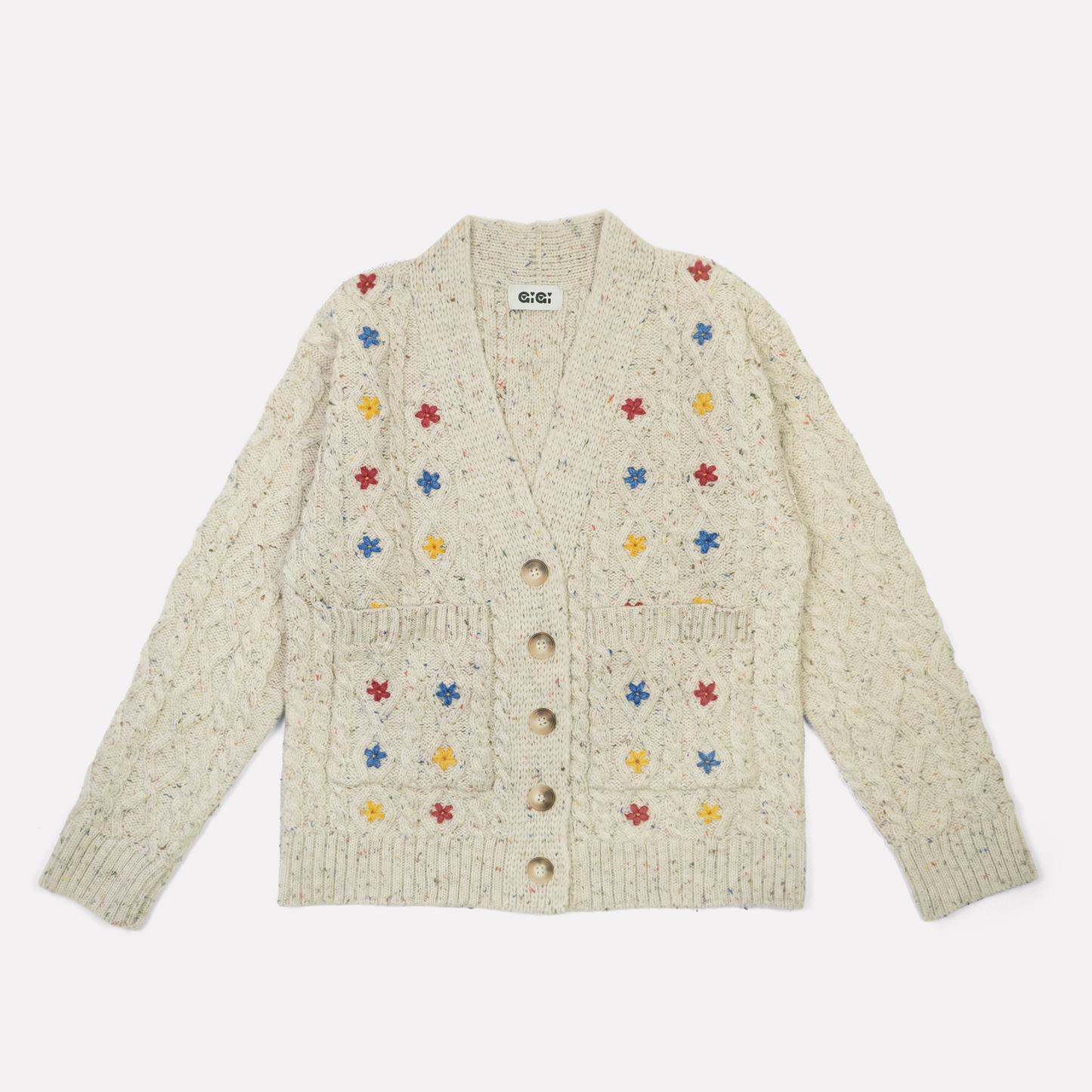 Wild Flower Cardi in Natural