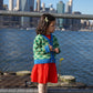 Flower Chain Cardi mini in Bright Green