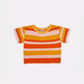 Flower Cotton T-shirt in Orange Multi