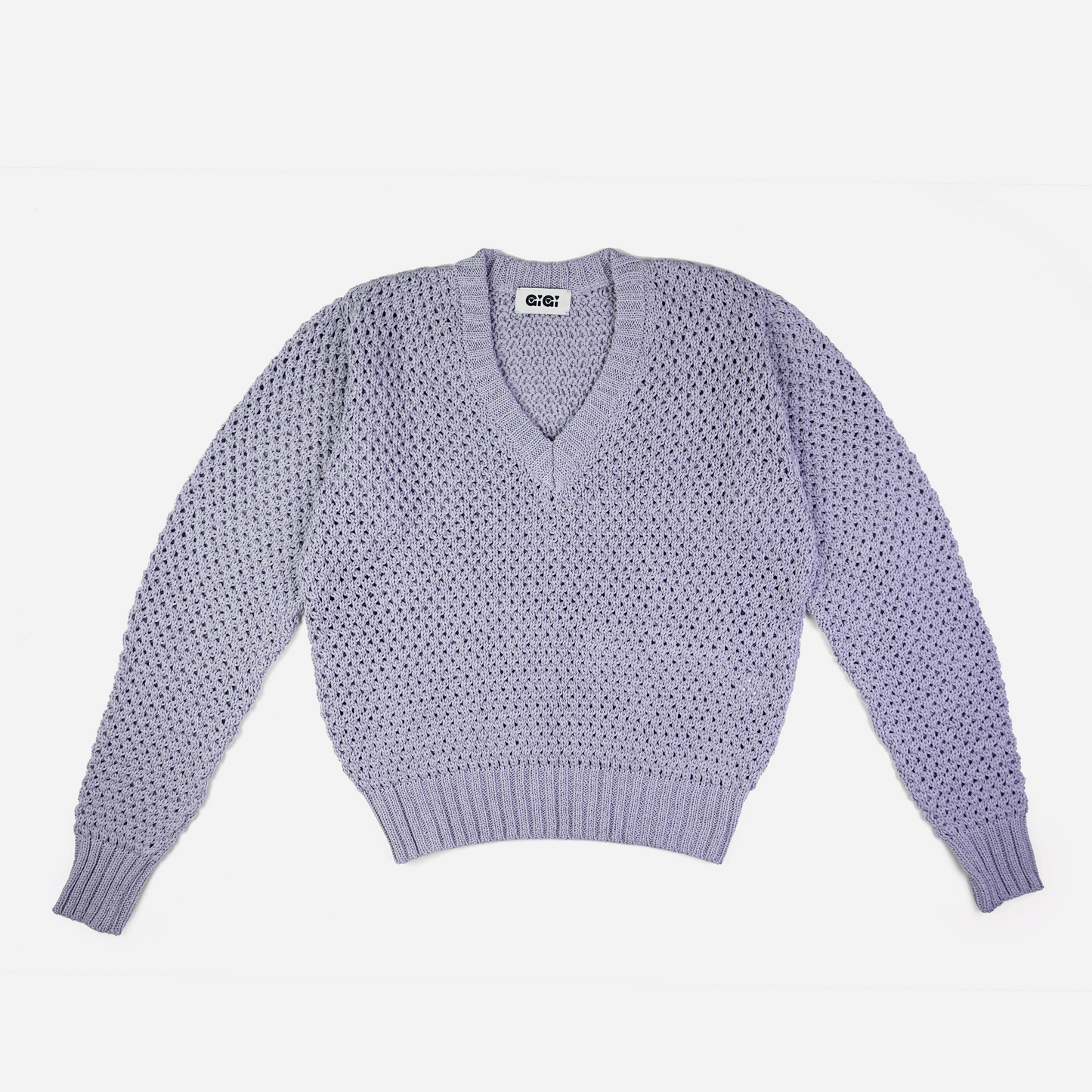 Mesh Sweater in Lavender
