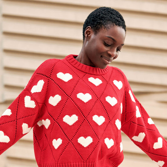Love Sweater in Red