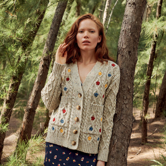 Wild Flower Cardi in Natural