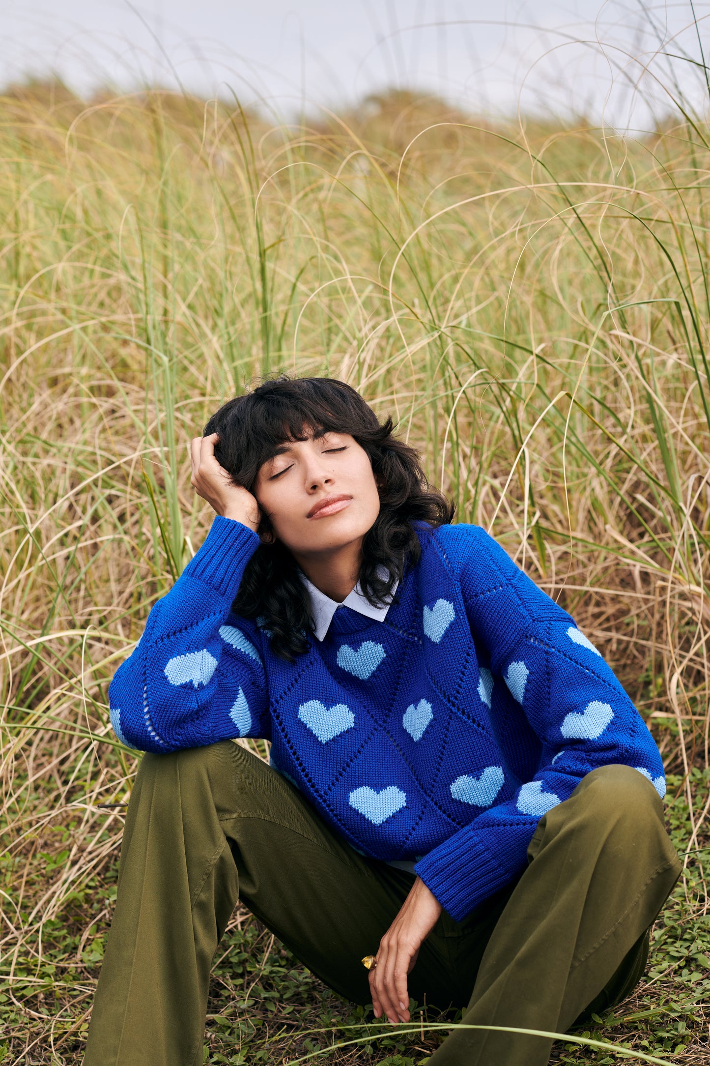 Love Sweater in Cobalt Blue
