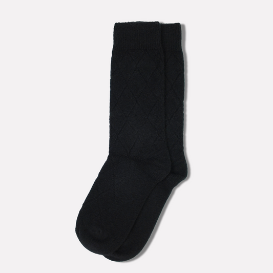 Quilted Socks in Black